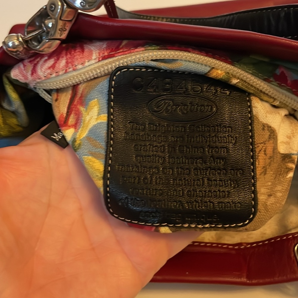Brighton Red leather purse with heart Valentine’s Day gift handbag pocketbook - Picture 6 of 13